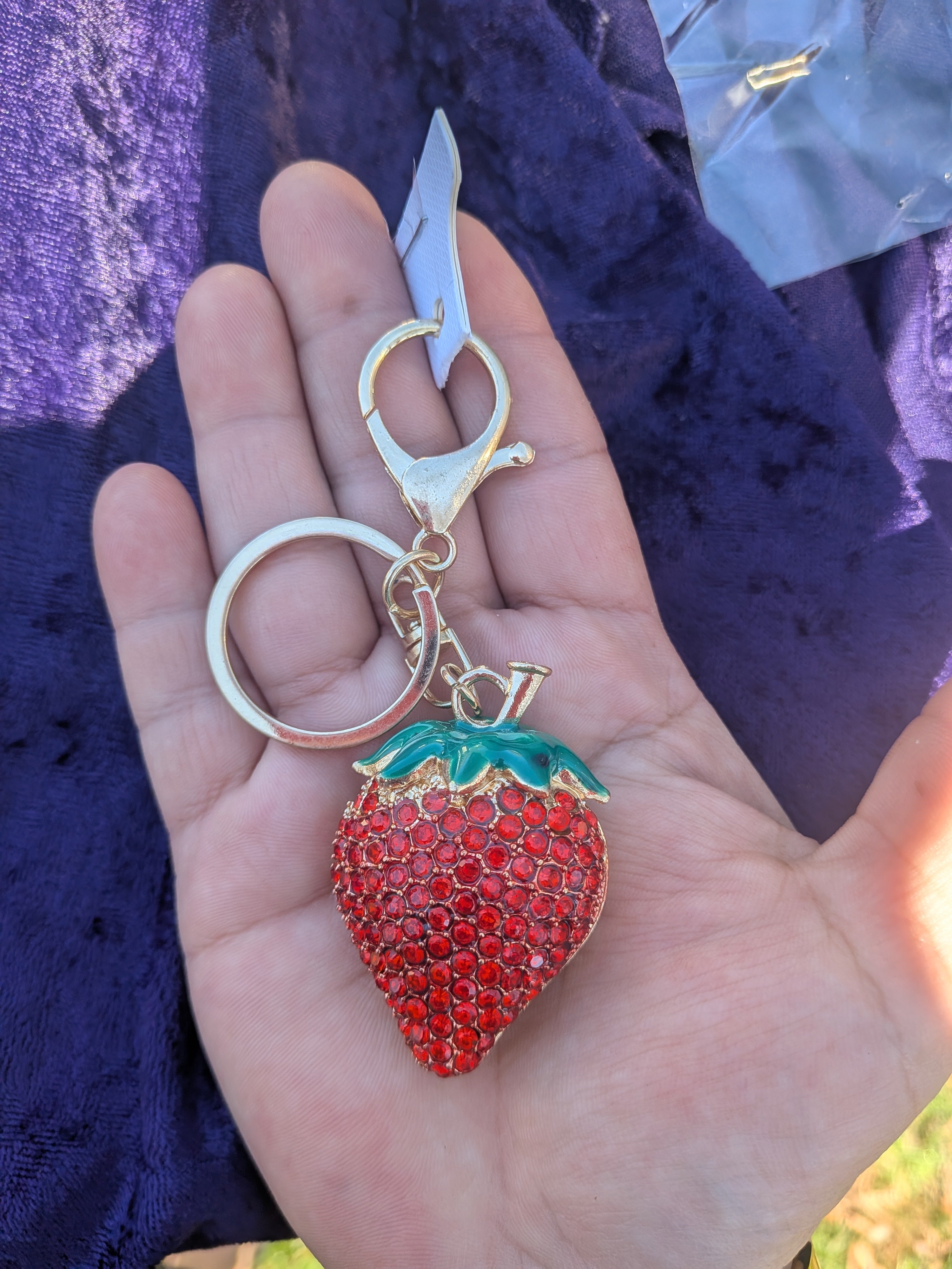 Strawberry keychain
